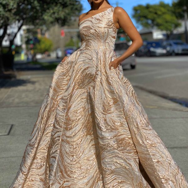 Gold Gown, Jadore, JX4087, size 6