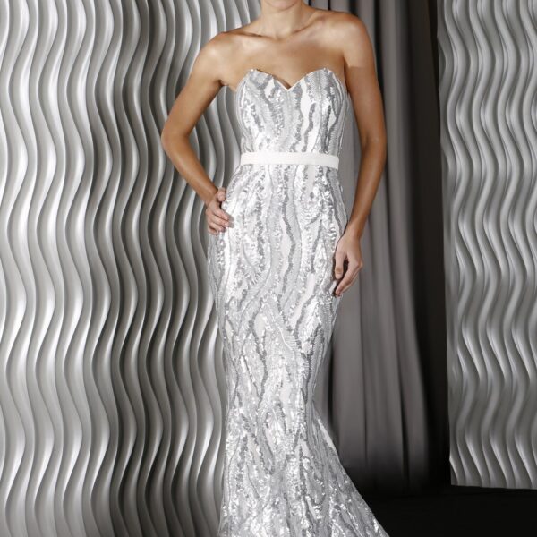 Jadore, J9116, silver Size 14