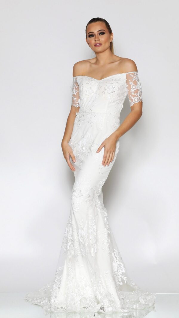 Jadore, JX048 Ivory size 6-18